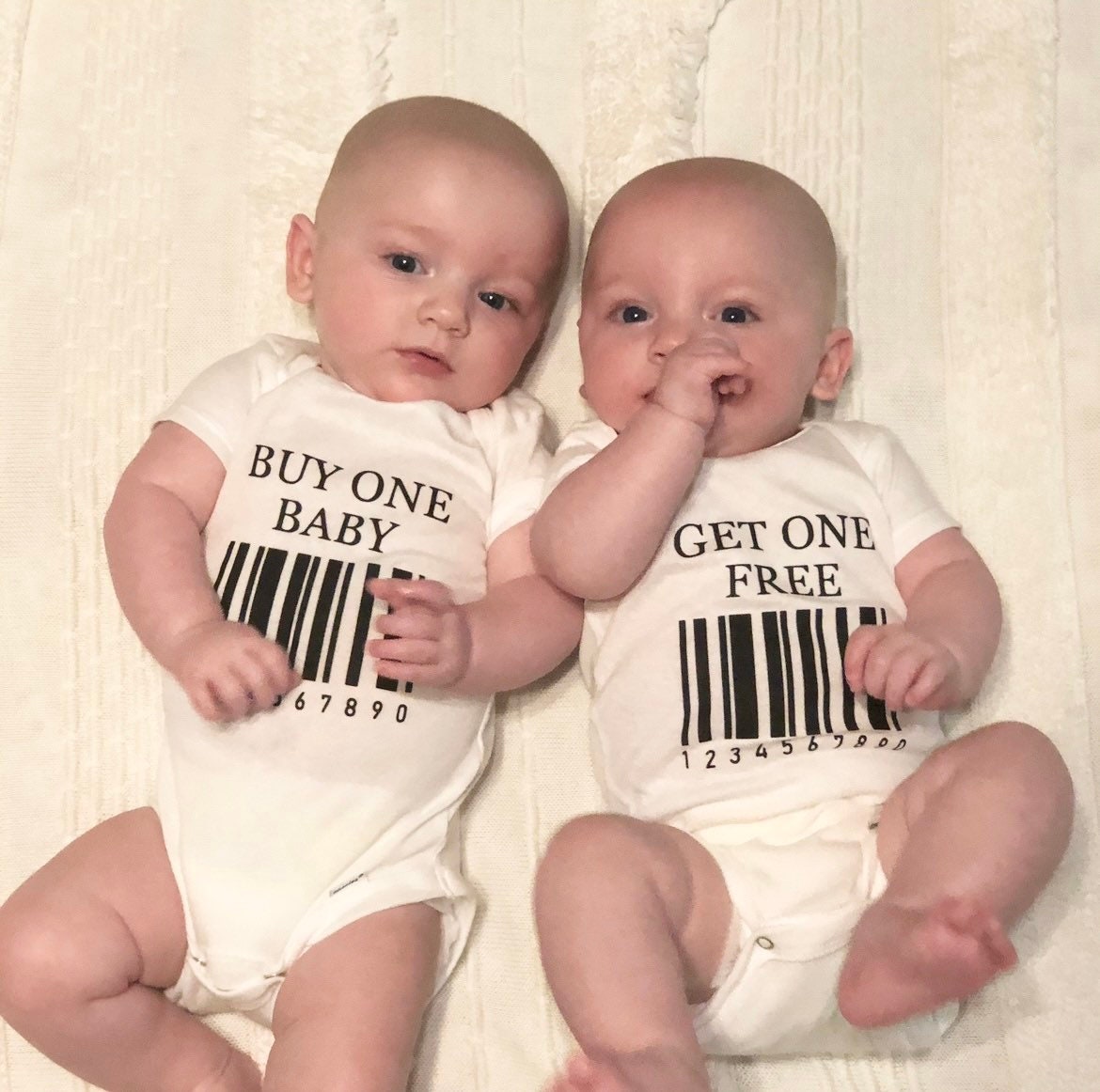 Buy One Get One Free Onesies® Twin Pregnancy Announcement Twin