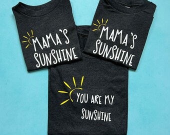 You Are My Sunshine Shirt, Mommy and Me Matching, Mama's Sunshine Toddler Tee