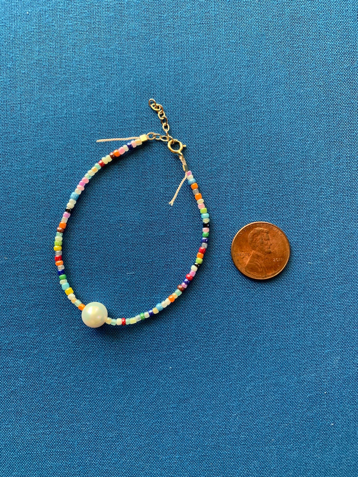 Pearl Seed Bead Bracelet Etsy