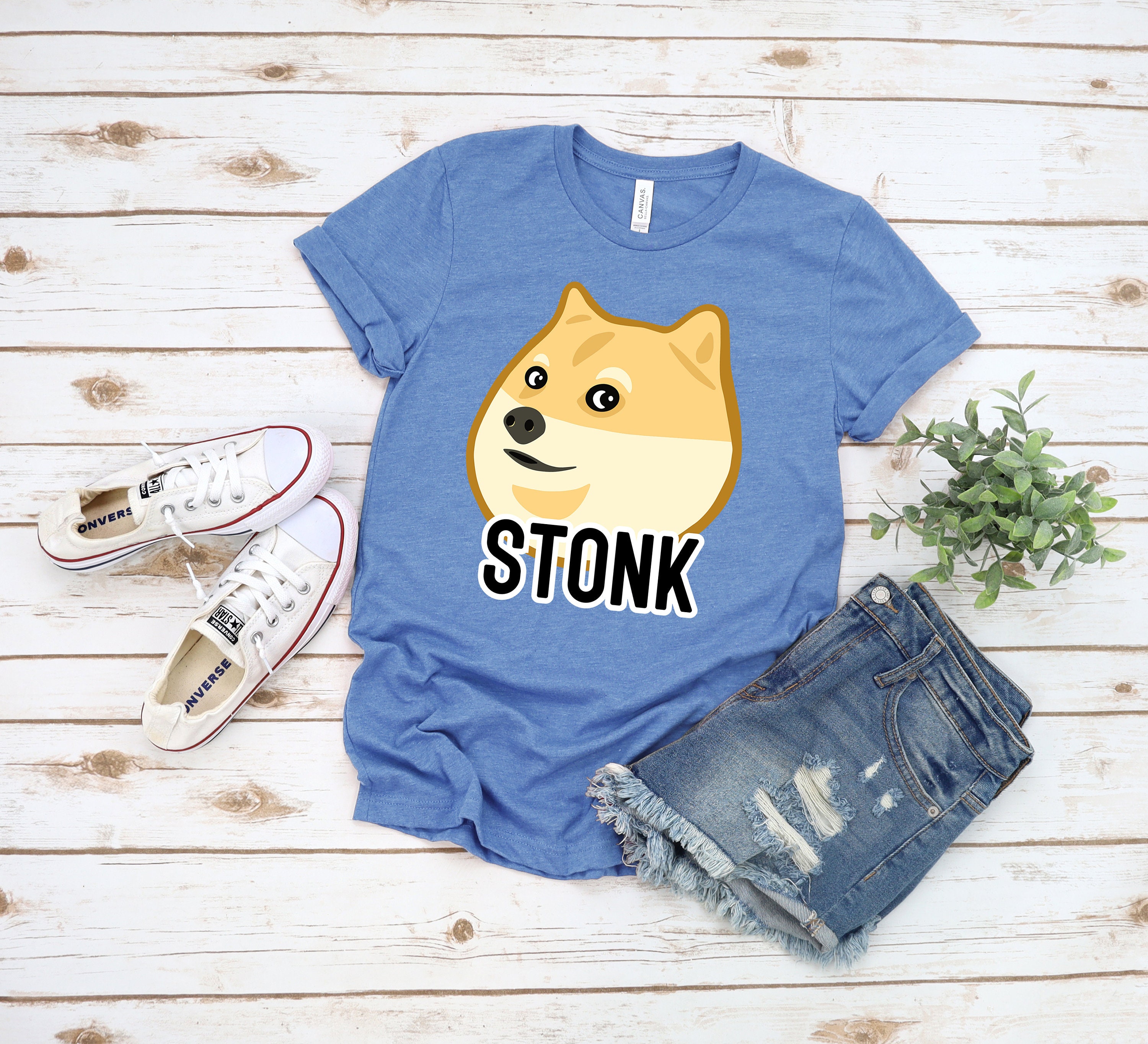 Stonk Dogecoin Tshirt Elon Musk Doge Coin T-Shirt | Etsy