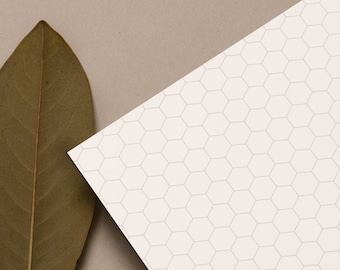 Blank Organic Chemistry Hexagonal Graph Printable | 8.5" x 11" 300dpi JPG File | Instant Download