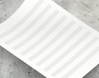 Printable Blank Sheet Music Staff Paper | US Letter (Digital Download)