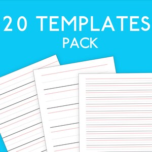 Printable Writing Practice Paper | 20 Template Collection | High Resolution PDF | Letter Format ...