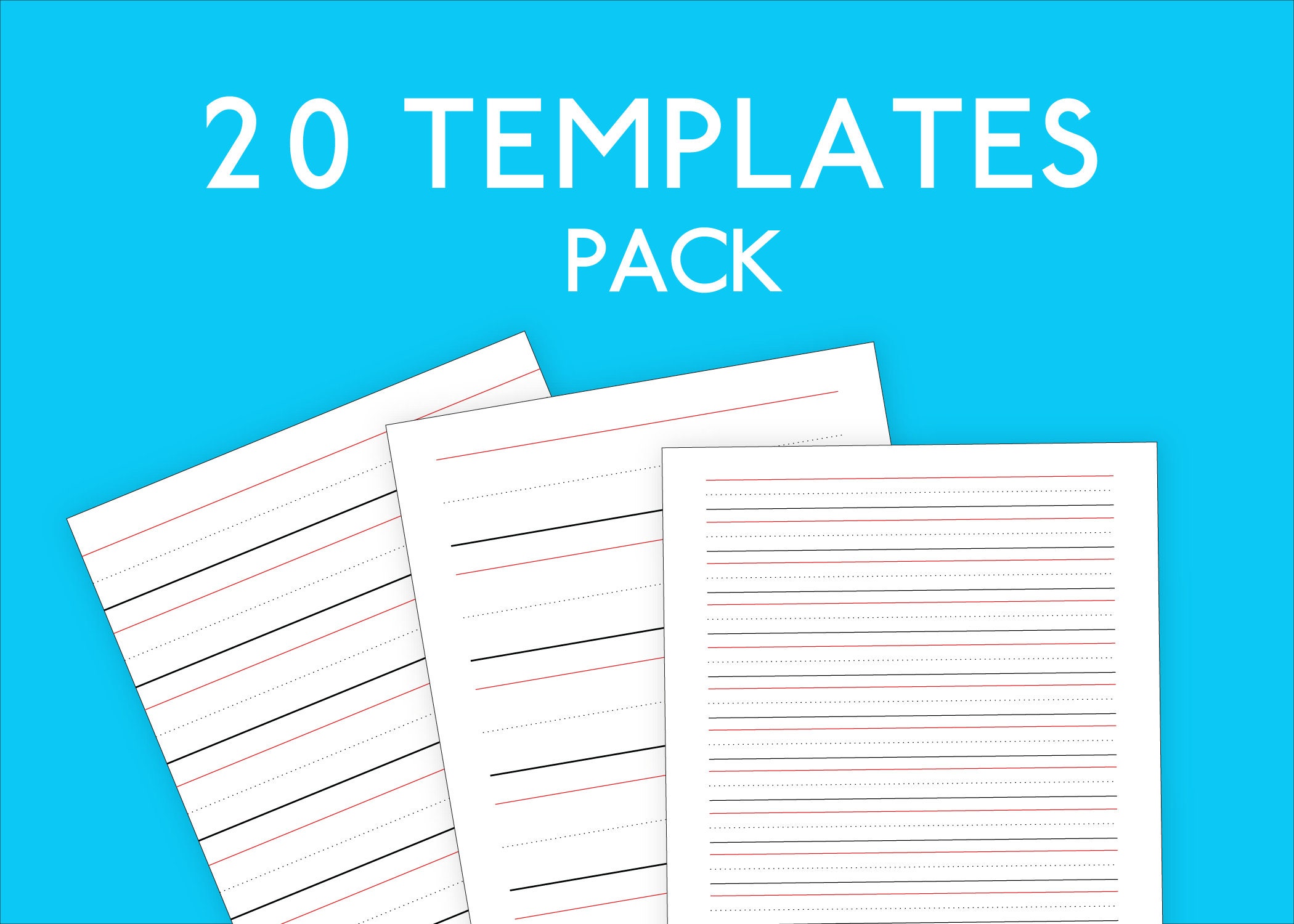 Printable Writing Practice Paper | 20 Template Collection | High ...