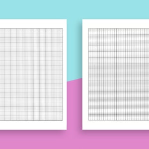 Knitter Graph Papier druckbare Pack ( 2 verschiedene Kennzahlen) | Hochauflösende JPG-Dateien ( 8,5 "x 11" ) | Sofortiger Download