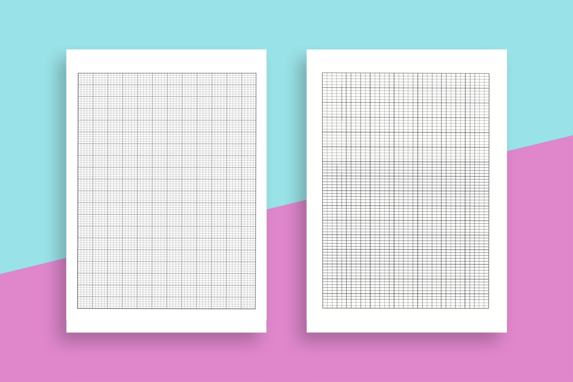 knitter s graph paper printable pack 2 different ratios etsy denmark