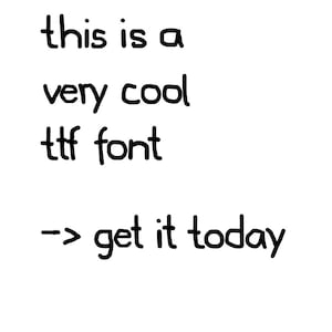 Pixel Paint Font (TTF) Naïve Playful Whimsical Ugly Handwriting Retro MS Paint Style