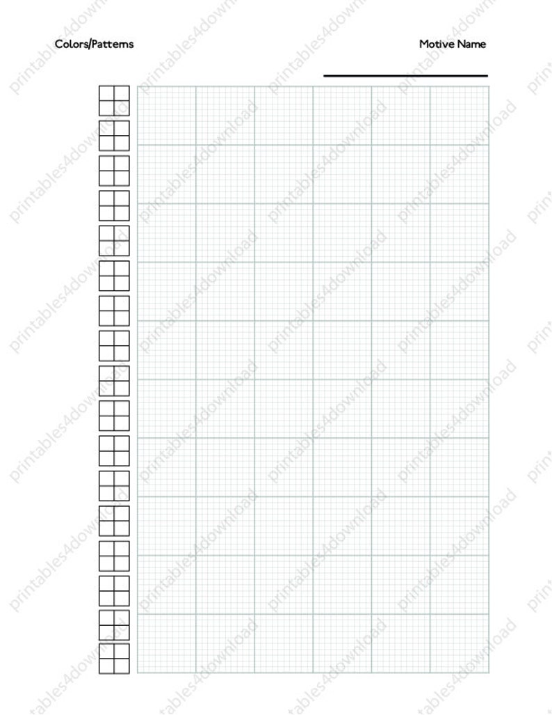 Cross Stitch Paper Printable Pack ( 2 Sizes ) | High Resolution JPG ...