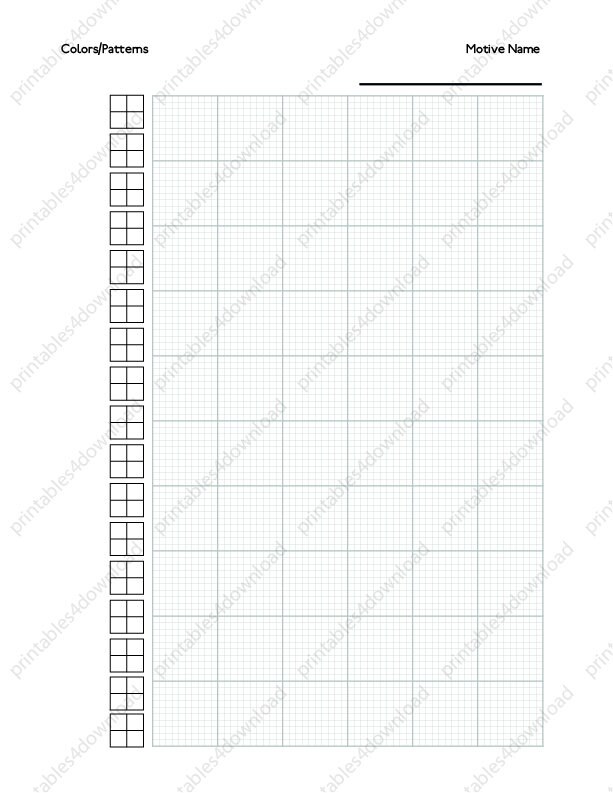 Cross Stitch Paper Printable Pack ( 2 Sizes ) | High Resolution JPG ...