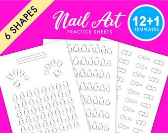 nail shape template etsy