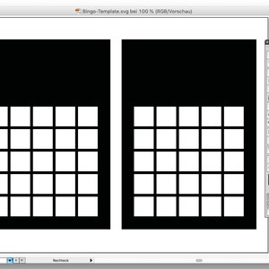 Bingo Template | SVG PNG PDF | 8.5 x 11 sheet with 2 Templates