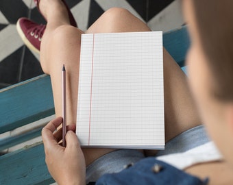 French Ruled Seyes Paper Printable | Journaling, Studying (Digital Download)