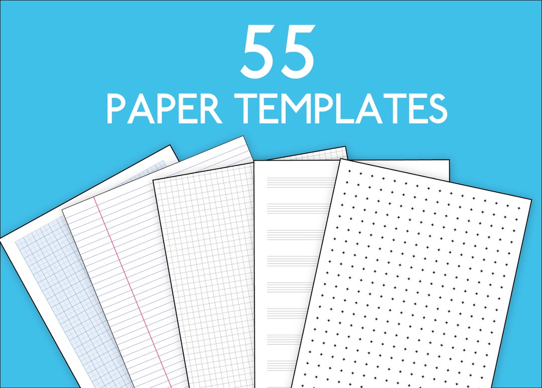Back to School 55 Paper Templates | Letter Format | Lined Writing Paper ...