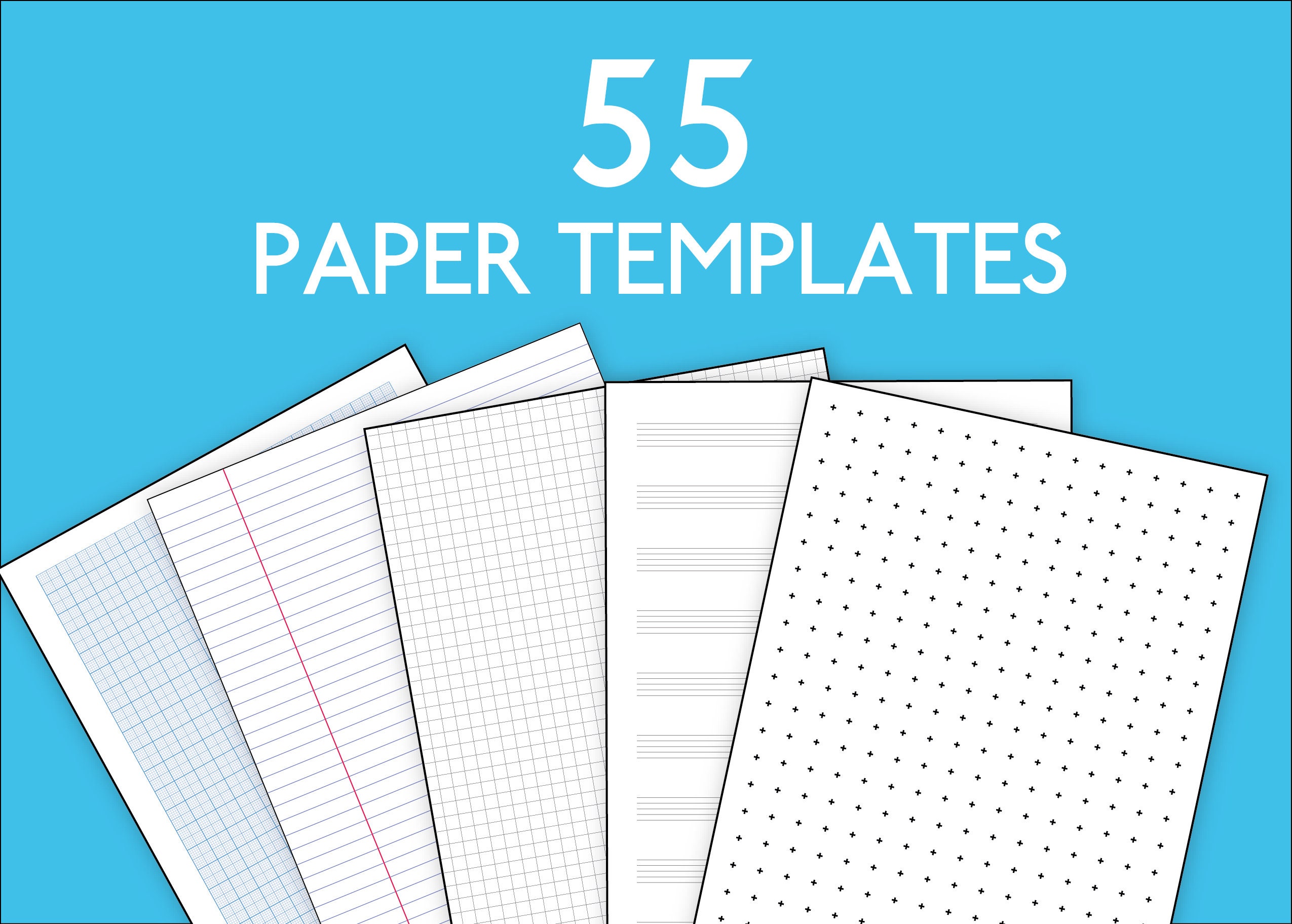 Dotted Grid Paper Template,Lined Paper Graphic by watercolortheme ·  Creative Fabrica