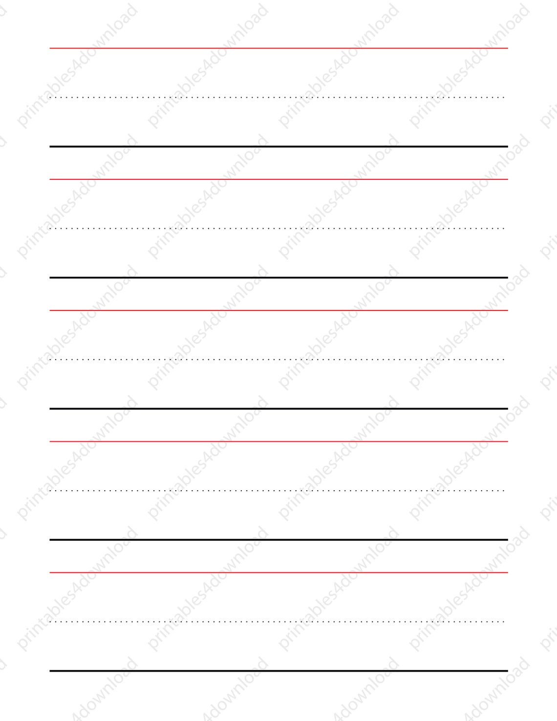 Printable Writing Practice Paper 20 Template Collection High Resolution ...