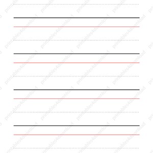 Printable Writing Practice Paper | 20 Template Collection | High ...
