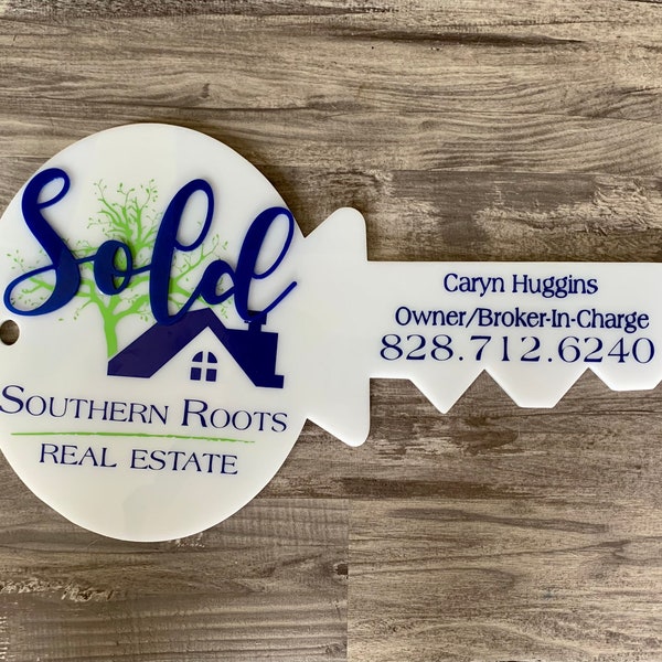Realtor Acrylic Key - Etsy