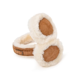 Womens Sheepskin Earmuffs Ladies Earwarmers Nordvek 506-100 image 1