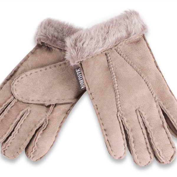 Childrens Gloves - Ages 3-8 - Classic Sheepskin Style - Nordvek 313-100 - Kids Sheepskin Gloves