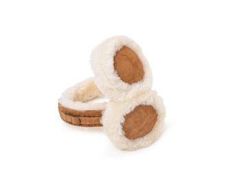 Womens Sheepskin Earmuffs - Ladies Earwarmers - Nordvek 506-100