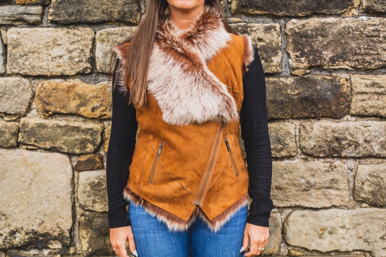 Gilet en peau de mouton femme Toscana Lambskin Bodywarmer | Etsy