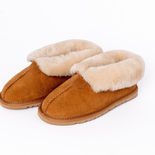 Mens Sheepskin Slippers by Nordvek Genuine Sheepskin Lining - Etsy UK