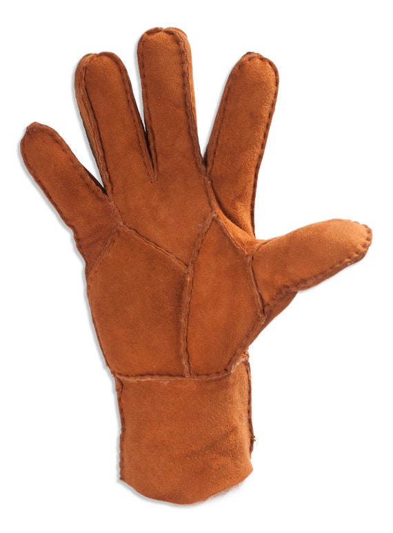 Winter Leather Work Gloves Sherpa Fleece Lined In Mens  Small,Med,Large,XL,XXL (XXL)