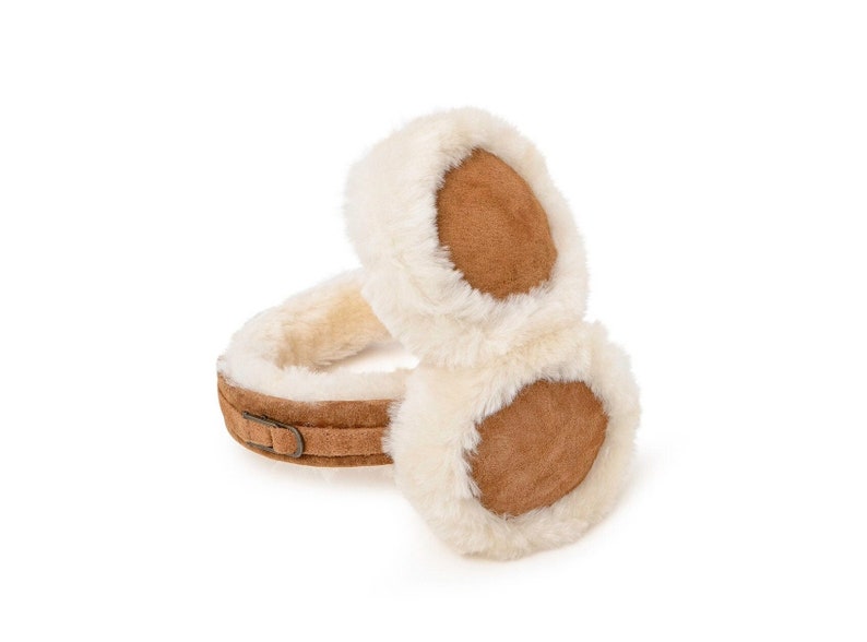 Womens Sheepskin Earmuffs Ladies Earwarmers Nordvek 506-100 image 1