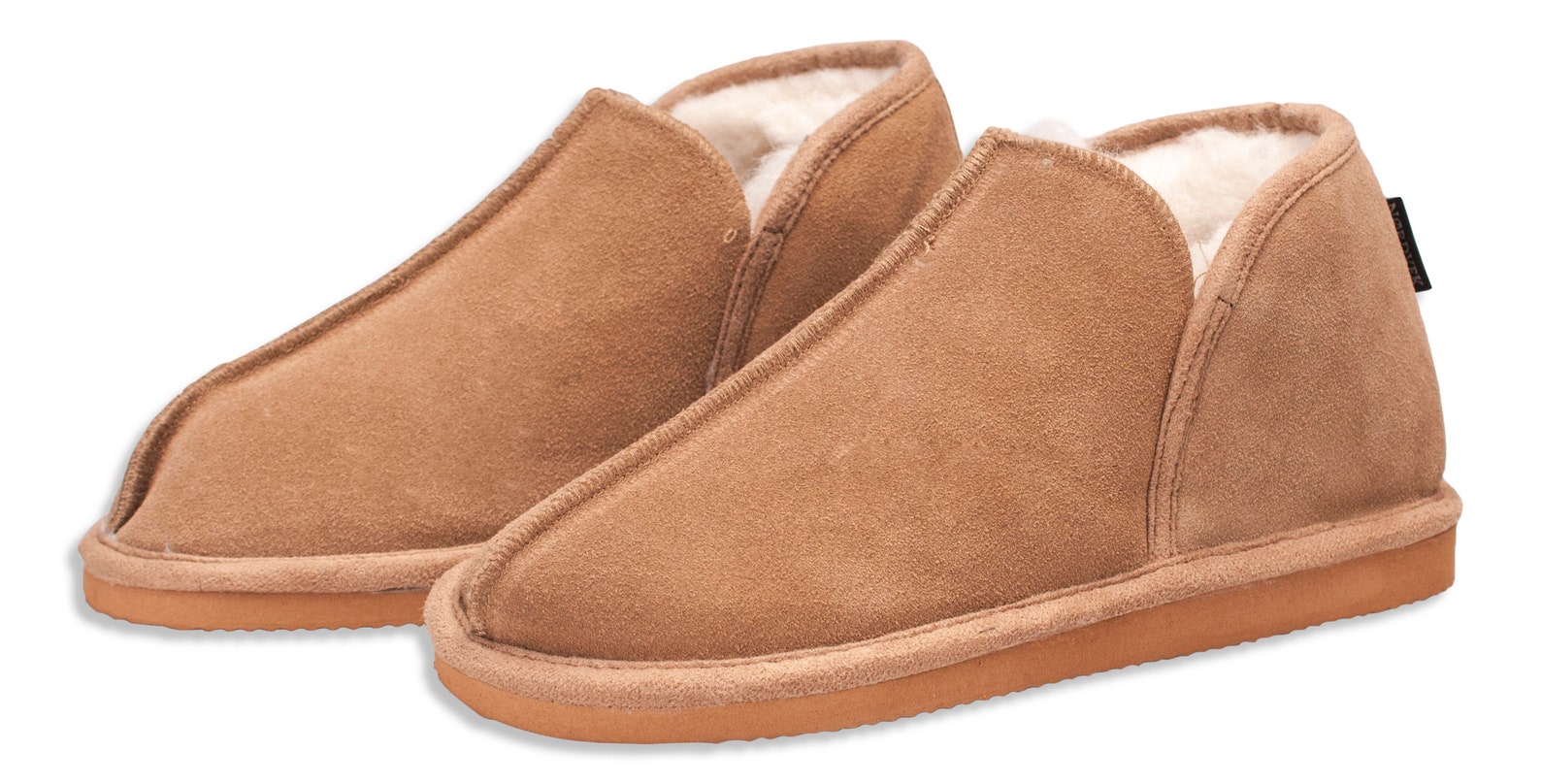 mens sheepskin slippers soft sole