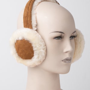 Womens Sheepskin Earmuffs Ladies Earwarmers Nordvek 506-100 image 2