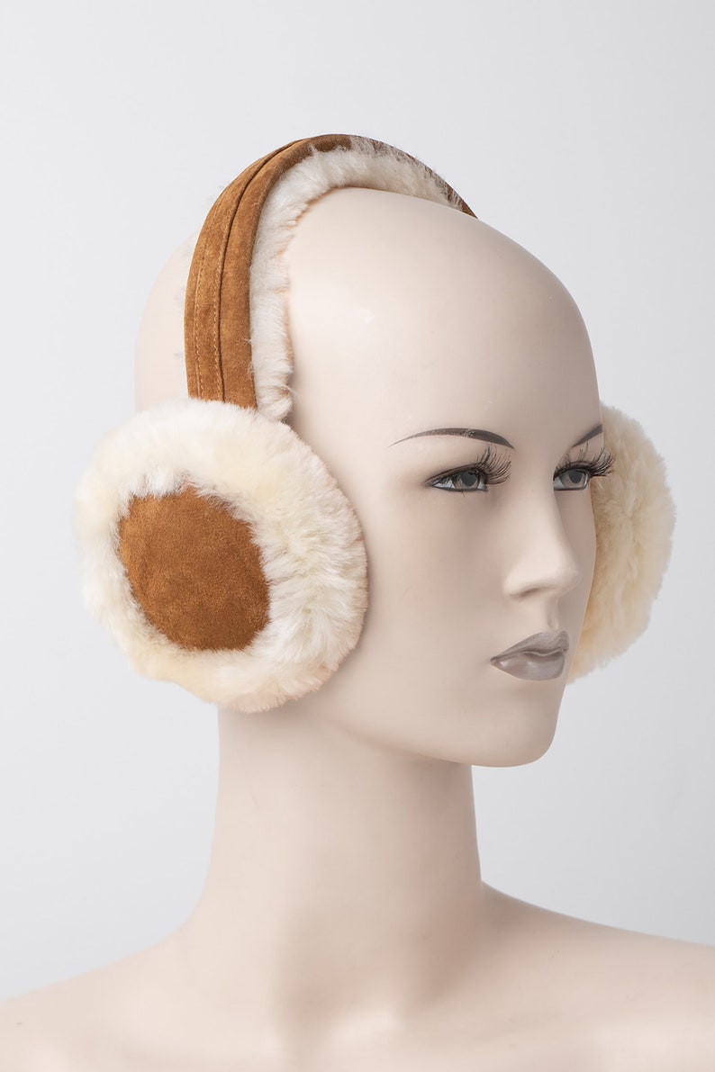 Womens Sheepskin Earmuffs Ladies Earwarmers Nordvek 506-100 image 2