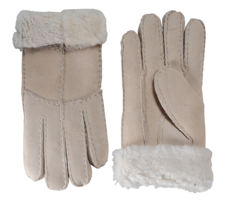 Womens Sheepskin Gloves Merino Sheepskin Ladies Winter Etsy