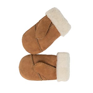 Childrens Mittens - Ages 3-8 - Classic Sheepskin Style - Nordvek 325-100 - Kids Sheepskin Mittens