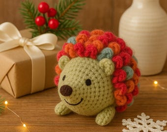 Hedgehog Amigurumi Crochet Pattern PDF, Easy Beginner Knitting Tutorial, Cute Forest Animal Soft Toy Pattern, DIY Small Crochet Gift, 4 Inch