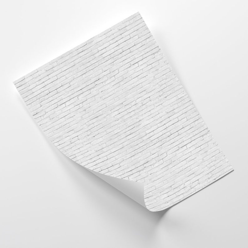 Dollhouse Brick Wallpaper 1/12 Farmhouse Modern Miniature Etsy