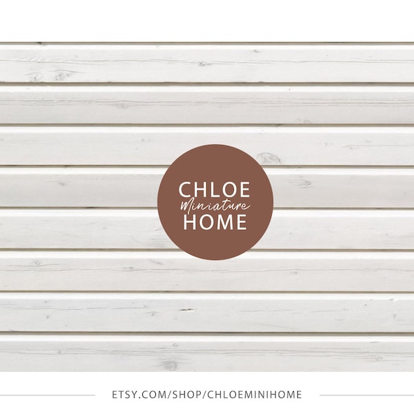 Shiplap Wallpaper Dollhouse Miniature Etsy