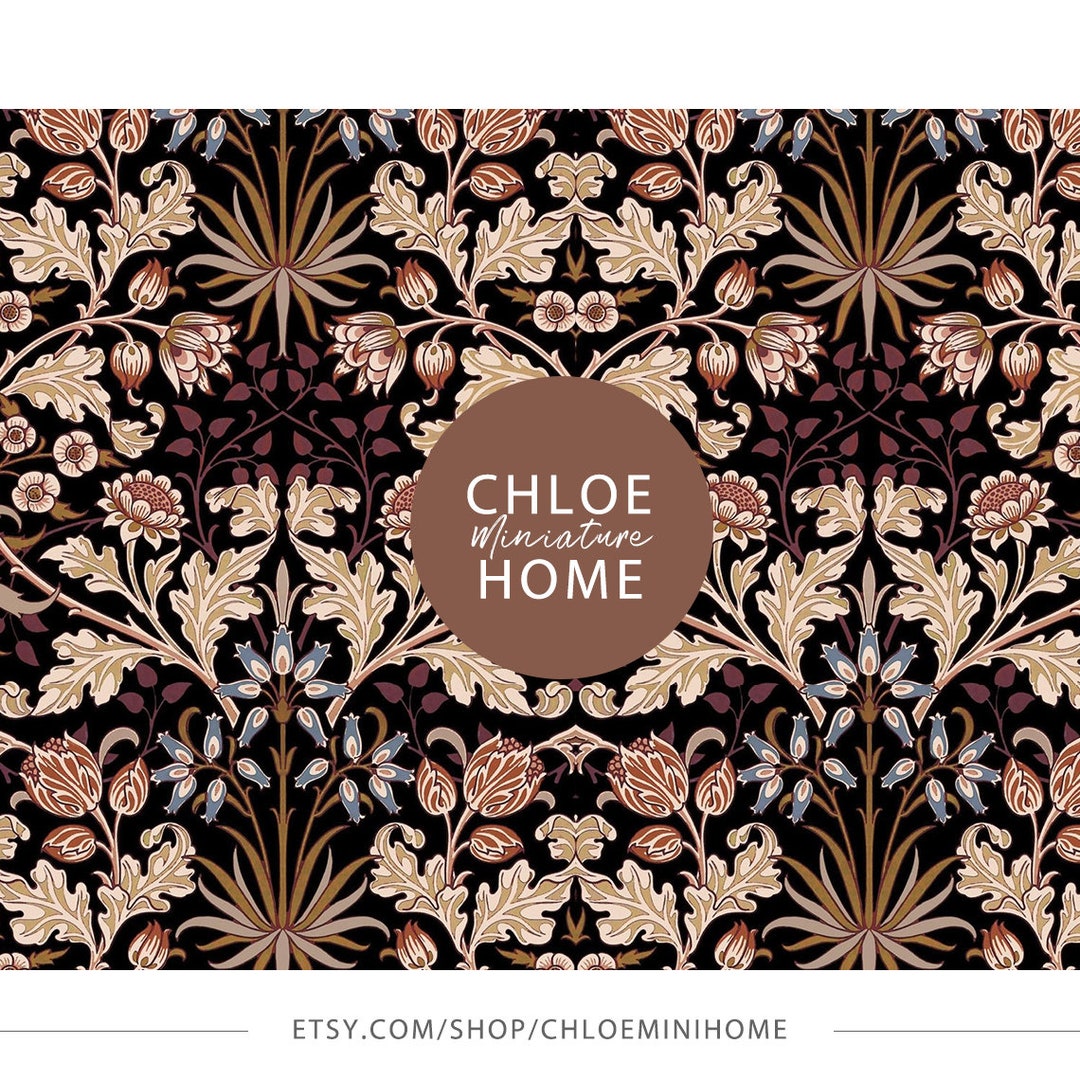 112 Modern Classic Dollhouse Wallpaper Farmhouse Miniature Etsy