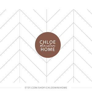 Dollhouse Wallpaper 1/12 Black and White Miniature Diorama Roombox Printable Download 8.5 x 11&quot; and 11 x 17&quot; and A4 and A3 Sheets