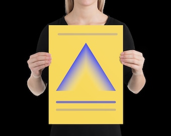 Poster Triangle Digital Art Geometrical Illustration Graphic Design