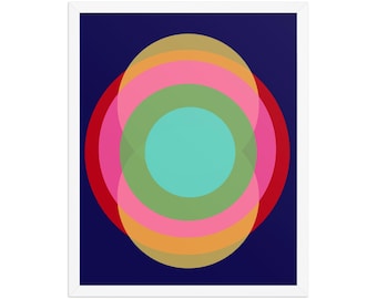 Frequency Abstract Art poster framed