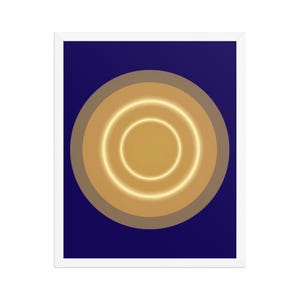 Poster incorniciato di un'illustrazione digitale astratta geometrica