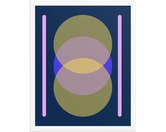 Framed poster Geometrical Art Graphic Design Colourful