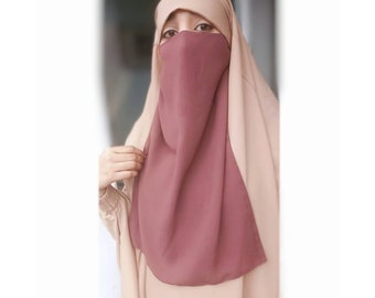 Halve niqaab elastisch