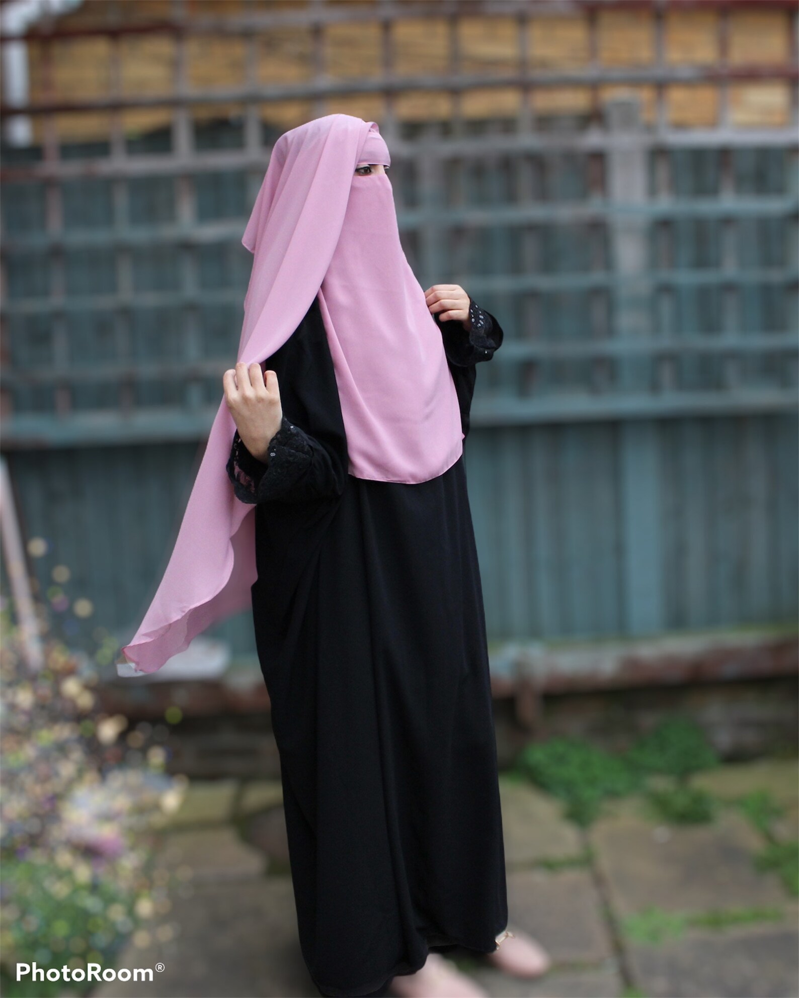 Two layer niqab in Pretty Pink Note only Niqab Abaya | Etsy