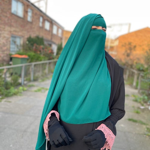 Niqab luxury best quality hijab Jilbab 3 layers 