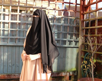 Drielaagse luxe Niqab