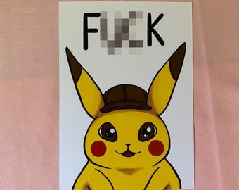 Let Pikachu Say F*** print