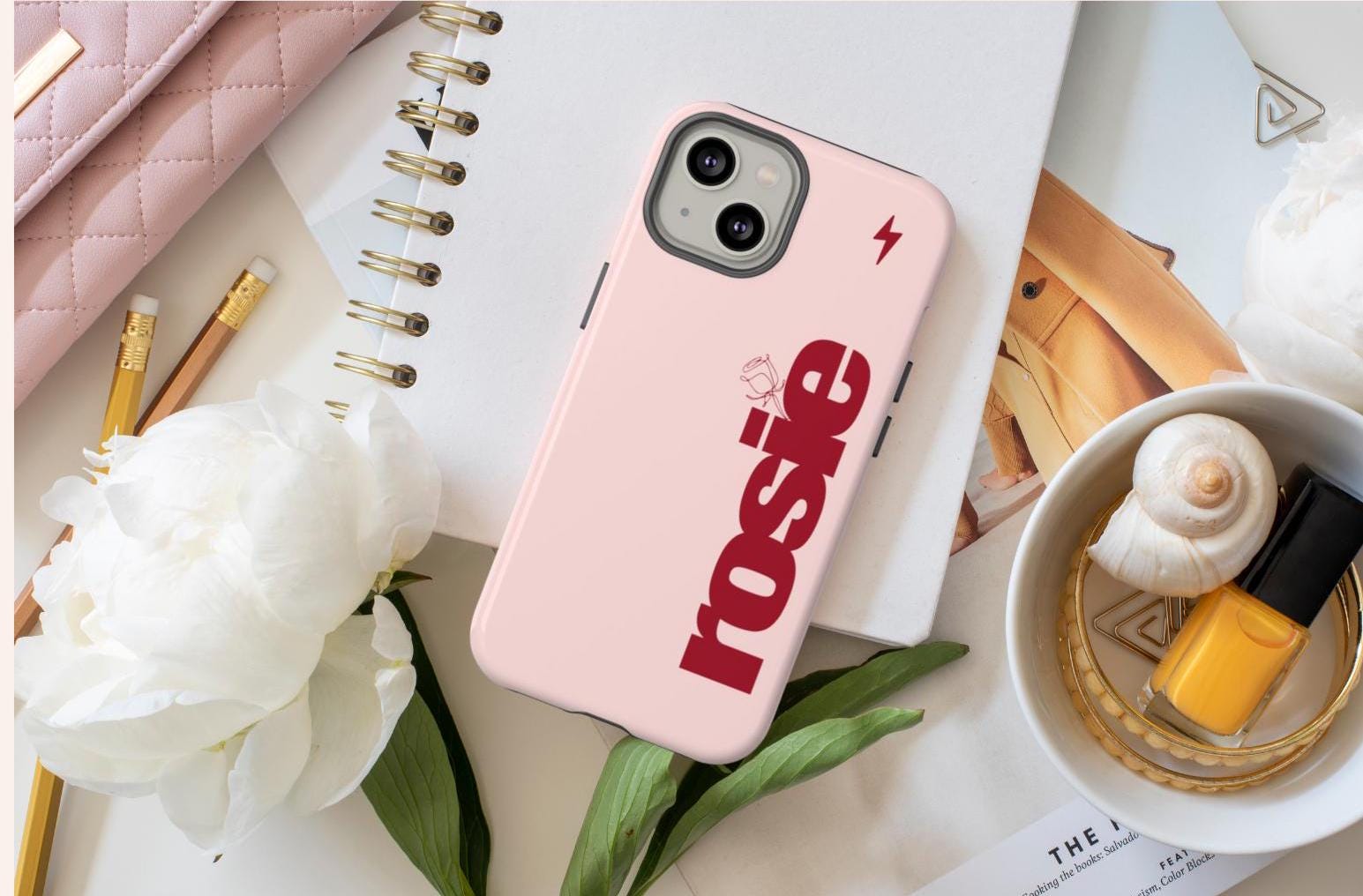 Rosé Rosie Album Kpop Fan Art Tough Case, Cute Phone Cover