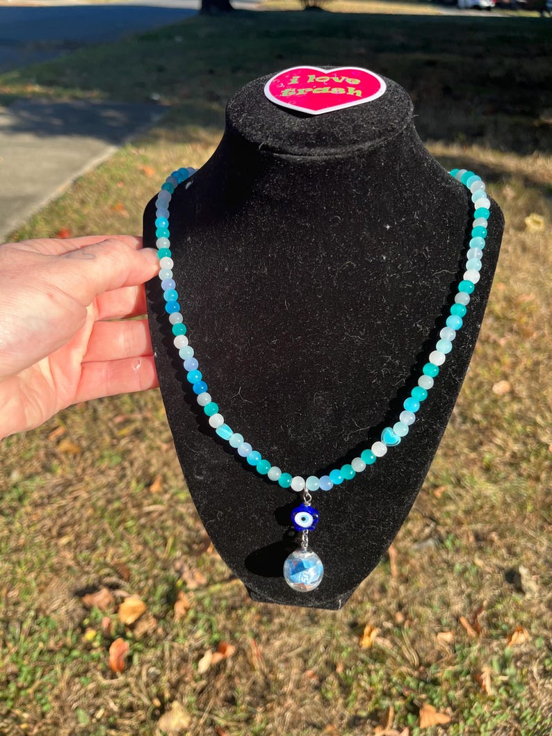 Recycled Necklace No. 25 sea Salt Jewelry Made of Beach Plastic