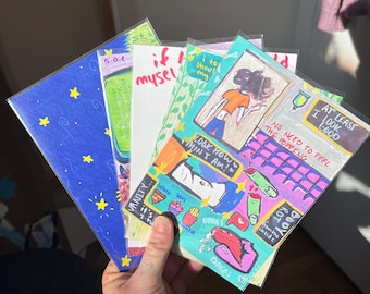 5x7” Various Art Prints Mental Health Disability Vent Art